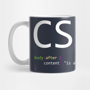 CSS is awesome - Computer Programming Mug